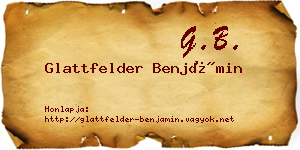 Glattfelder Benjámin névjegykártya