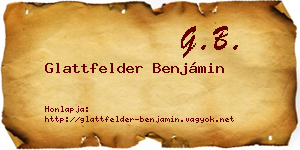 Glattfelder Benjámin névjegykártya